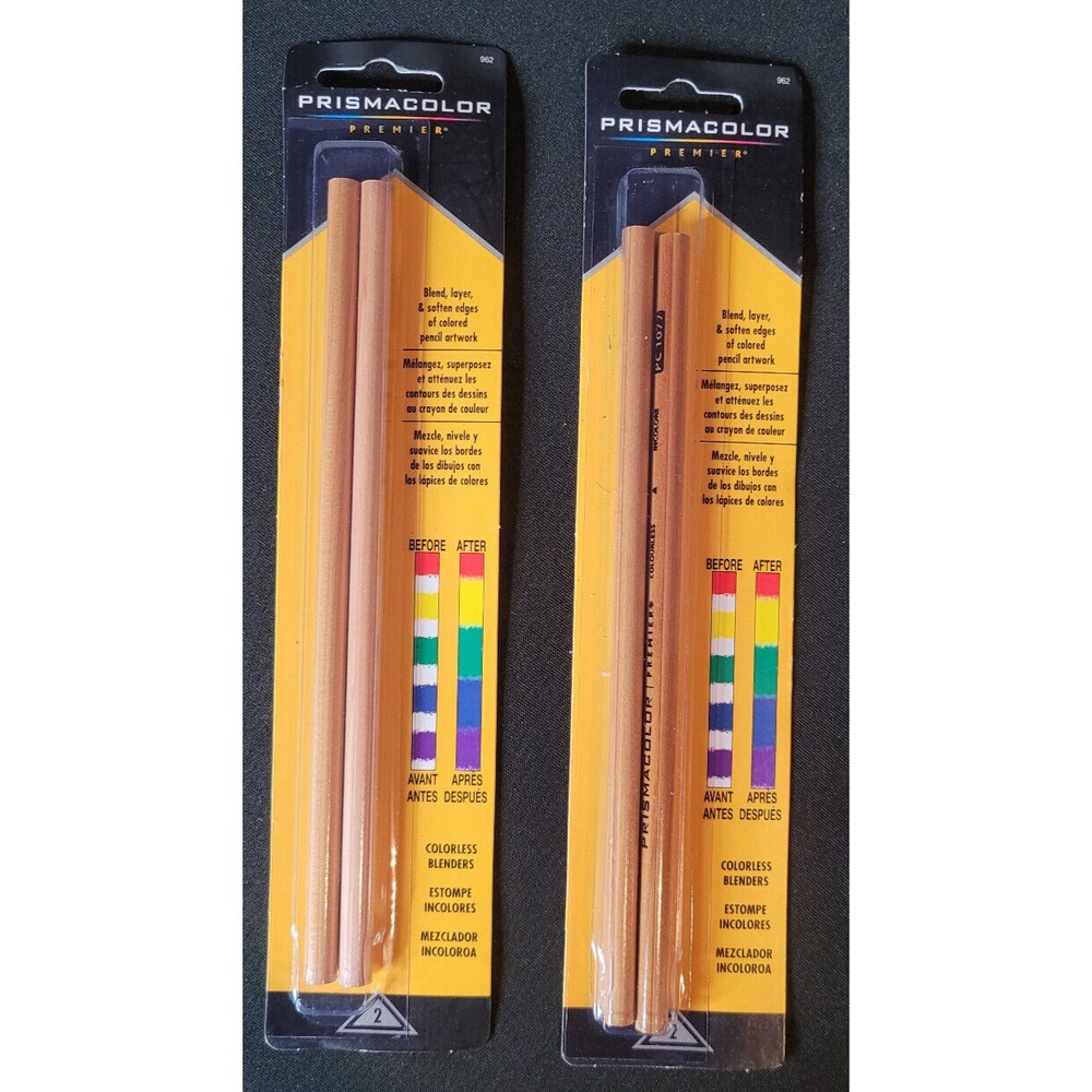 Prismacolor Colorless Blender Pencils, Adult Coloring, 4 Pencil Lot